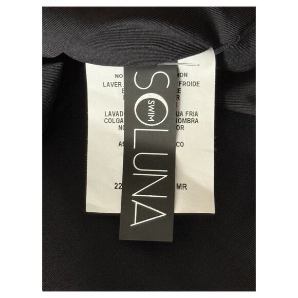 Soluna Tahiti Asymmetric one piece bathing suit black size X-Large XL - Picture 5 of 7